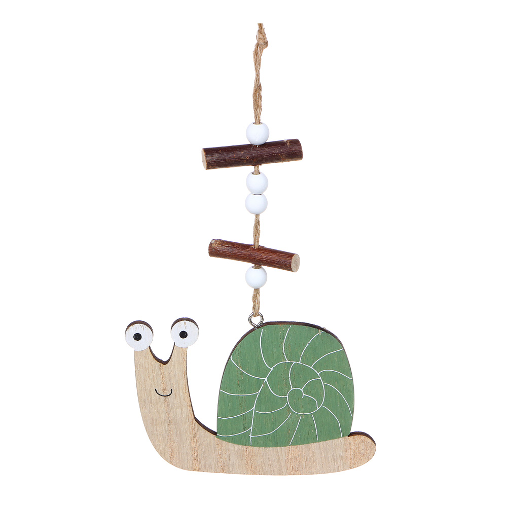 INBLOOM Подвеска декоративная садовая Улитка, 18 см, МДФ,  3 дизайна, арт.№ 153-140