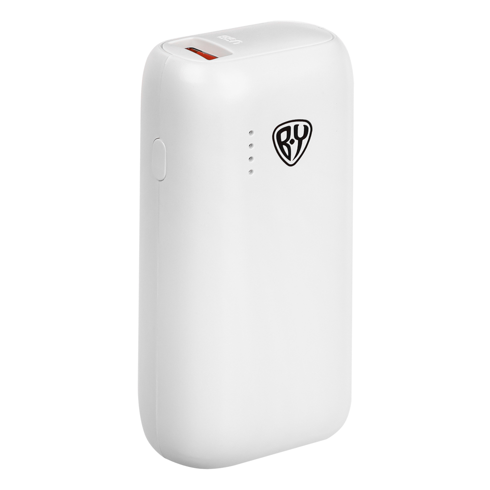 Аккумулятор мобильный BY Мини 5000мАч, USB/Type-C, Быстрая зарядка QC3.0+PD, 5A, белый, арт.№ 031-063