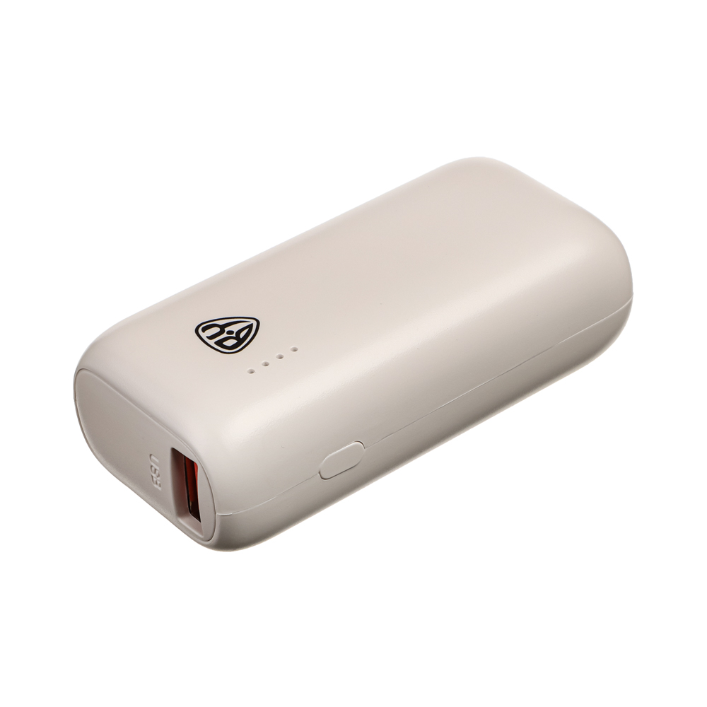 Аккумулятор мобильный BY Мини 5000мАч, USB/Type-C, Быстрая зарядка QC3.0+PD, 5A, белый, арт.№ 031-063