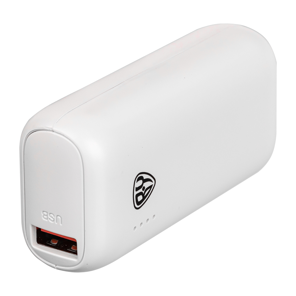 Аккумулятор мобильный BY Мини 5000мАч, USB/Type-C, Быстрая зарядка QC3.0+PD, 5A, белый, арт.№ 031-063