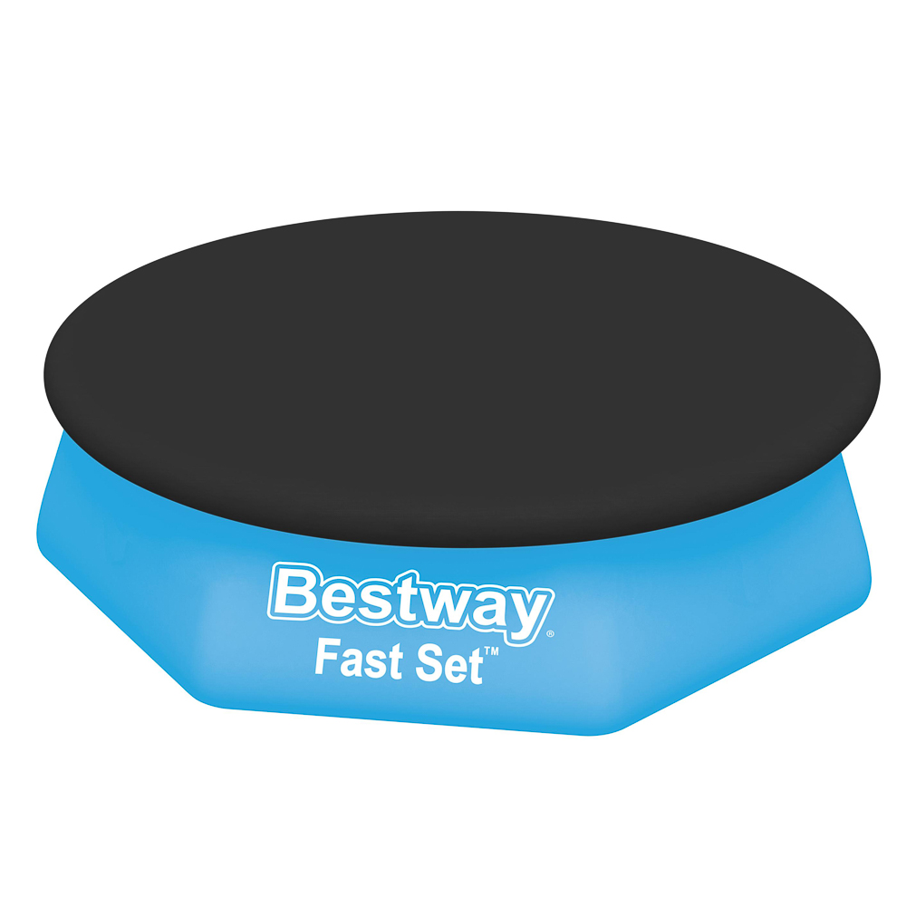 BESTWAY Круглое покрытие для бассейна, с надувным бортом Ф244см, 280 см, 58032, арт.№ 011-007