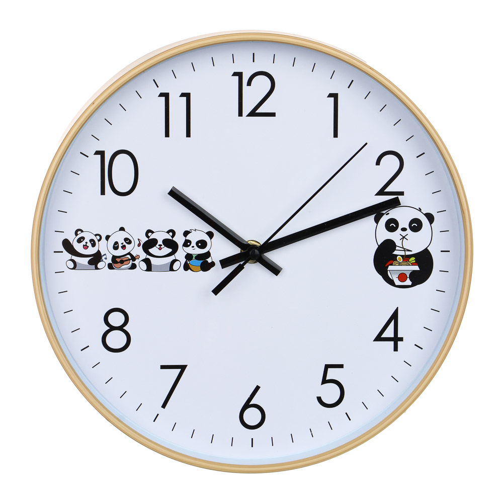 LADECOR CHRONO Часы настенные круглые, пластик, 25,4х25,4х4,3 см, 1xАА, арт.2-22, арт.№ 581-253