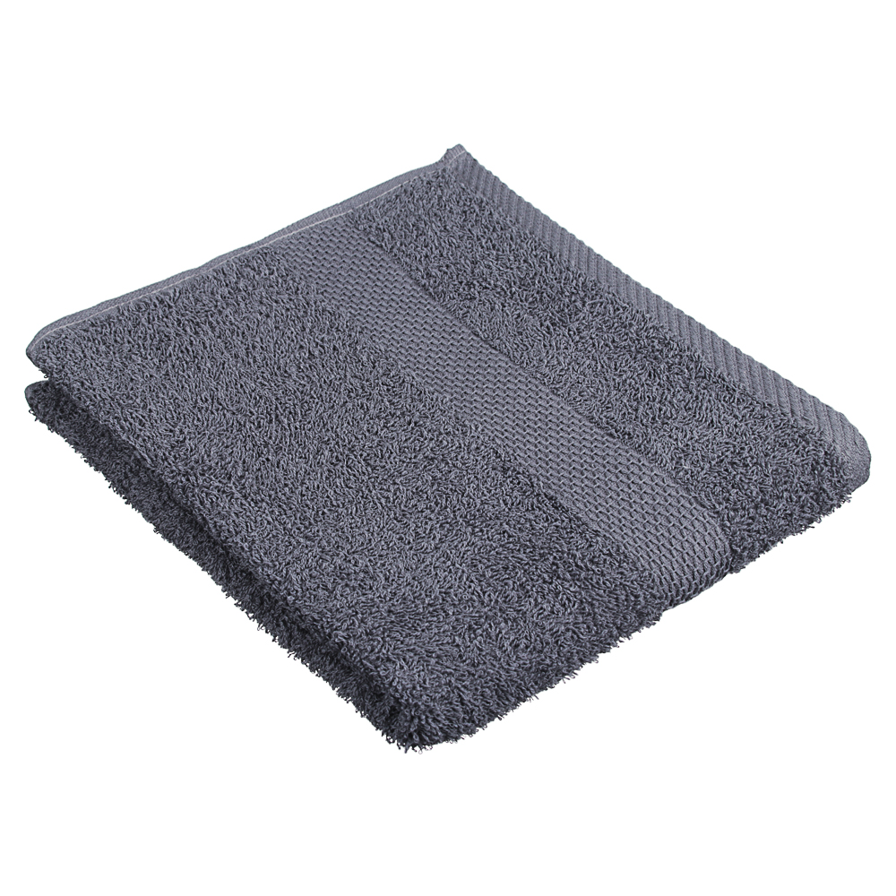 PROVANCE Наоми Полотенце махровое, 100% хлопок, 50х90см, 360гр/м, темно-серый, арт.№ 489-180