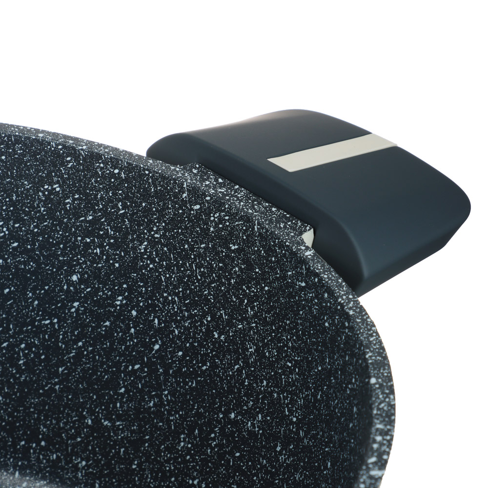 SATOSHI Кай Кастрюля с крышкой литая 4,5л, d24x12см, антипригарное покрытие, индукция, арт.№ 846-711