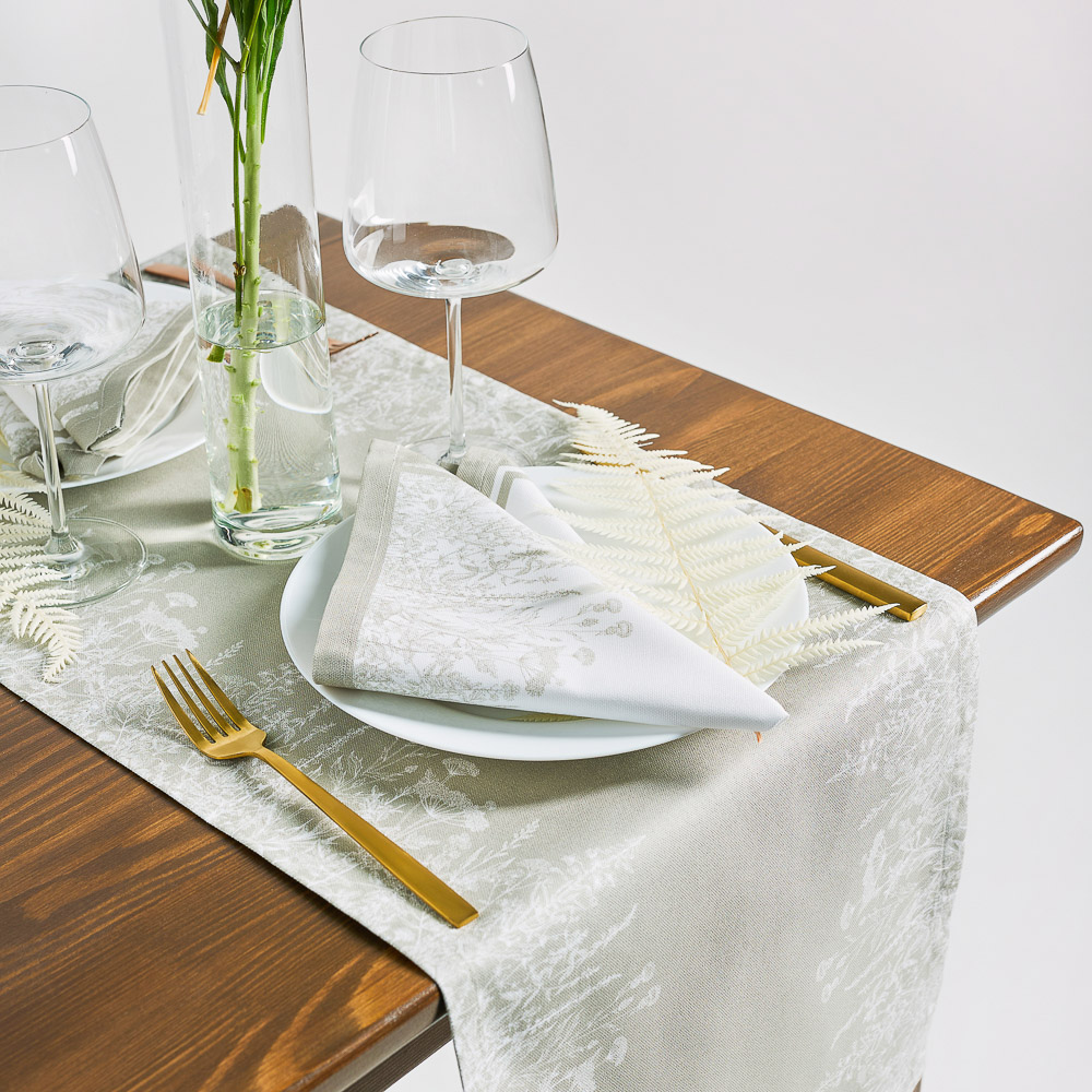 BY COLLECTION Элеганс Дорожка декоративная, 35х180см, 100% хлопок, арт.№ 435-147