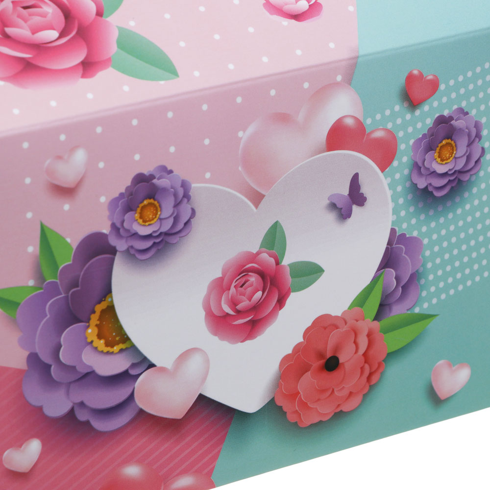 Коробка подарочная, складная, 15x9,2x9,2см, 4 дизайна, арт.№ 207-223