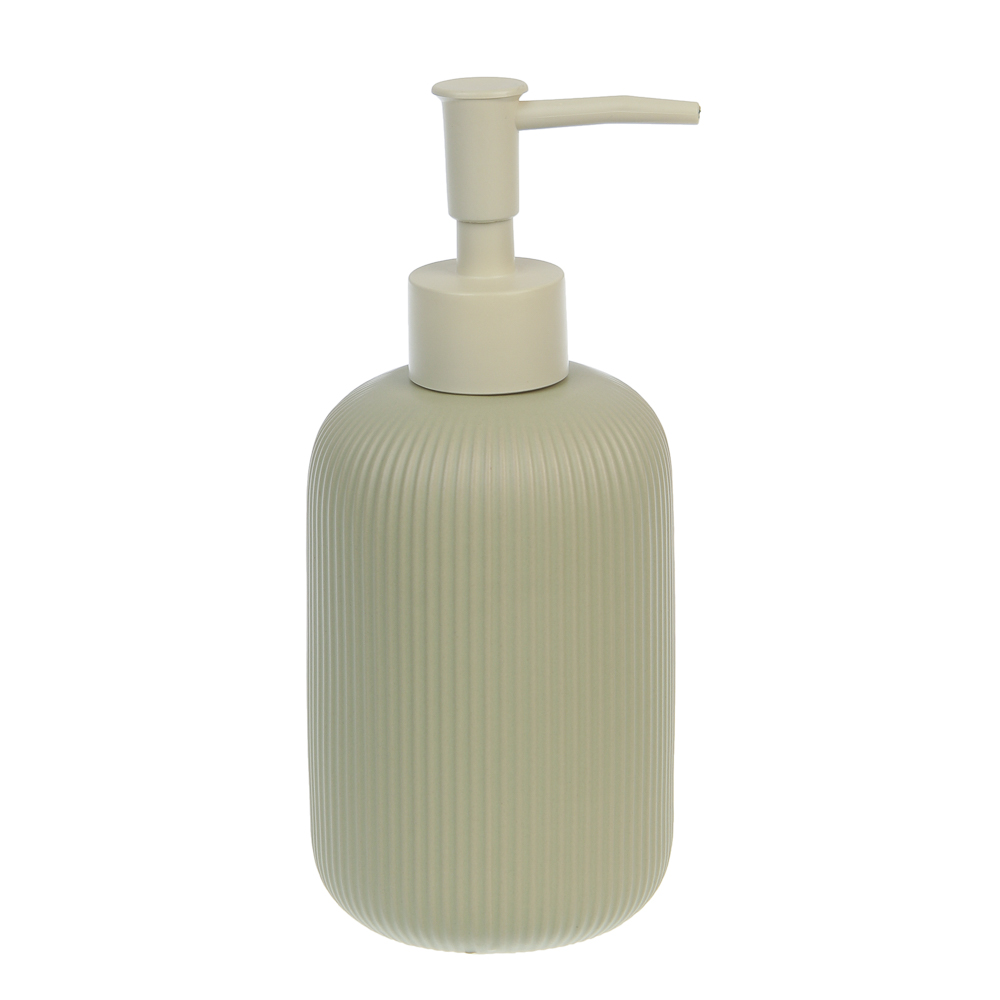 Диспенсер для жидкого мыла тм VETTA Монтана, 300мл, доломит, оливковый, 7,5х7,5х17,5см, арт.№ 463-591