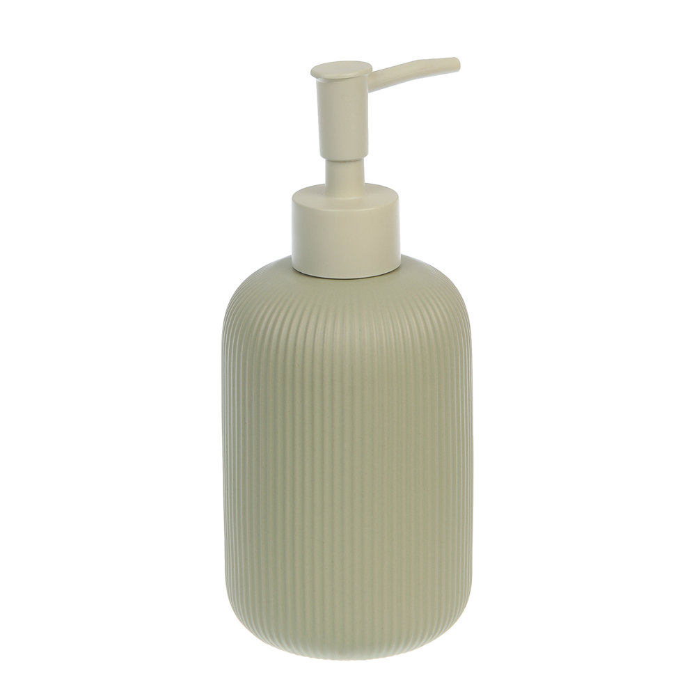 Диспенсер для жидкого мыла тм VETTA Монтана, 300мл, доломит, оливковый, 7,5х7,5х17,5см, арт.№ 463-591