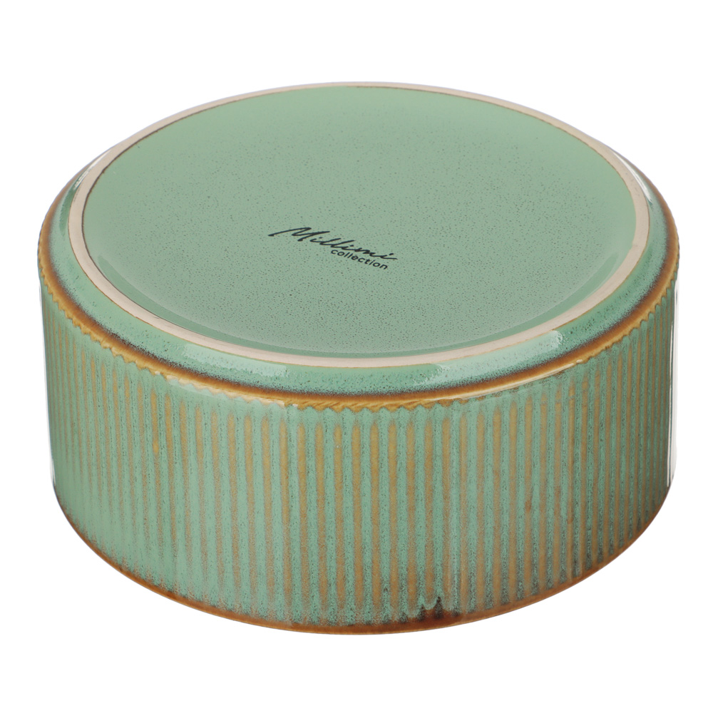 MILLIMI Кантри салатник 14,0см, 590мл, керамика, зеленый, арт.№ 824-227