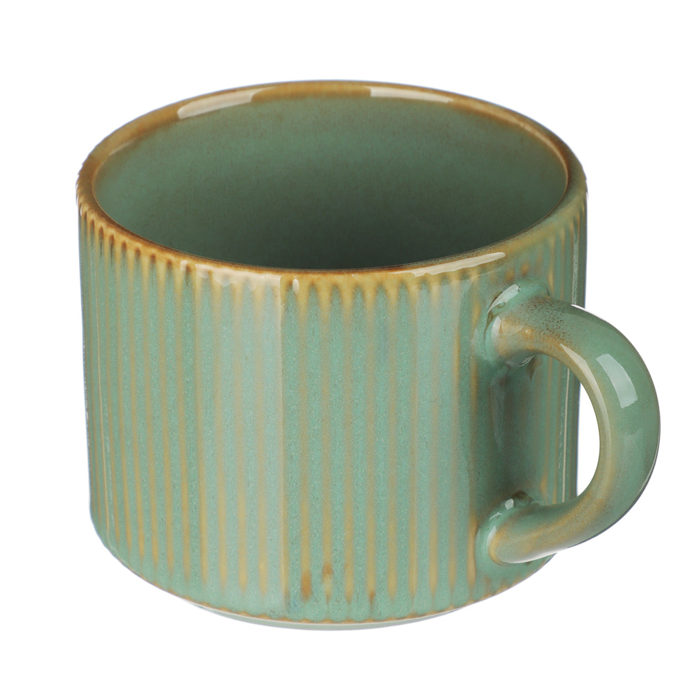 MILLIMI Кантри кружка 230мл, керамика, зеленый, арт.№ 824-228