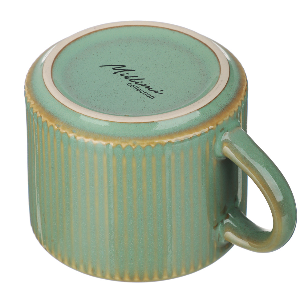 MILLIMI Кантри кружка 230мл, керамика, зеленый, арт.№ 824-228