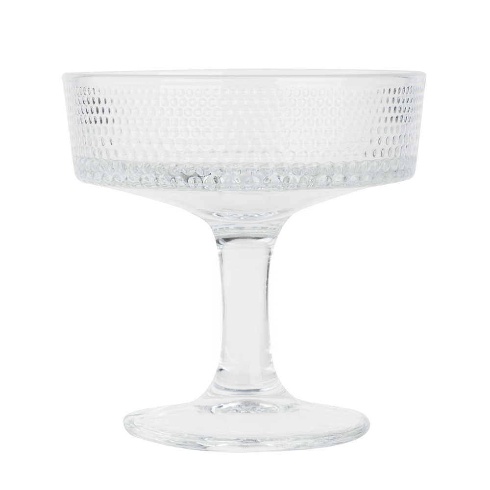 Креманка / бокал для шампанского 180мл, стекло, с рельефным узором, арт.№ 820-679