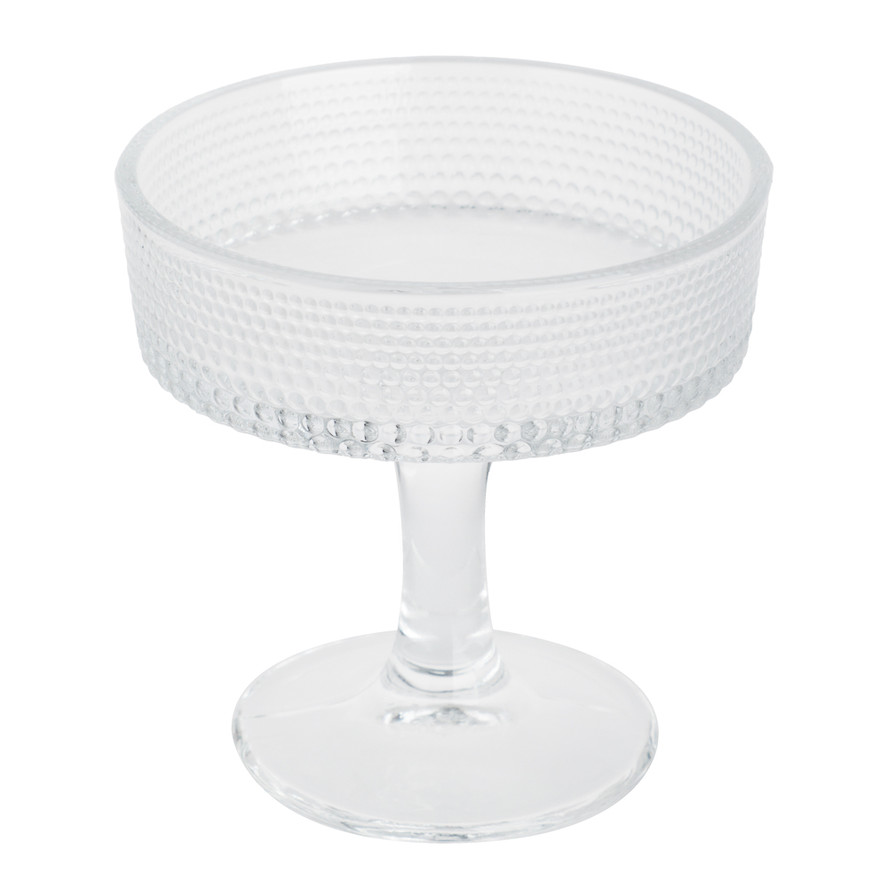 Креманка / бокал для шампанского 180мл, стекло, с рельефным узором, арт.№ 820-679