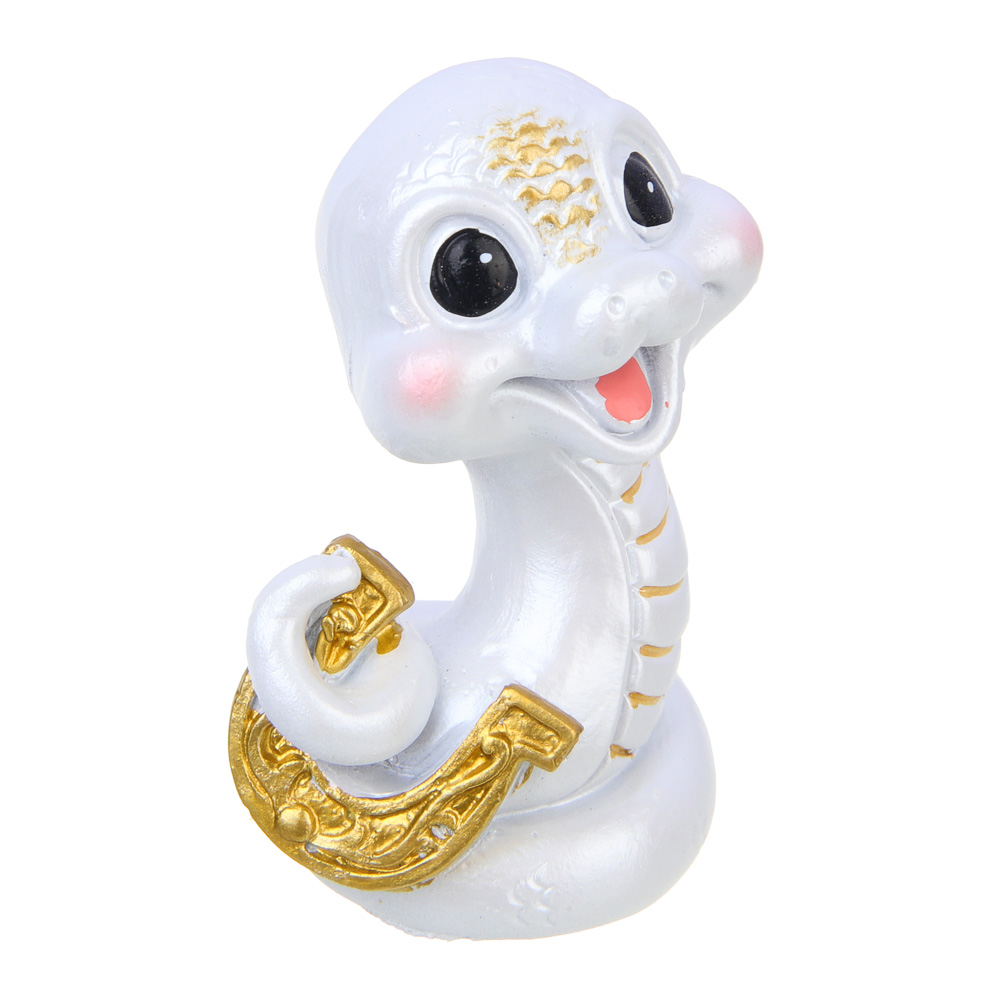 СНОУ БУМ Сувенир Символ Года, полистоун, 5х4х8 см, белый, 4 дизайна, арт.№ 398-823