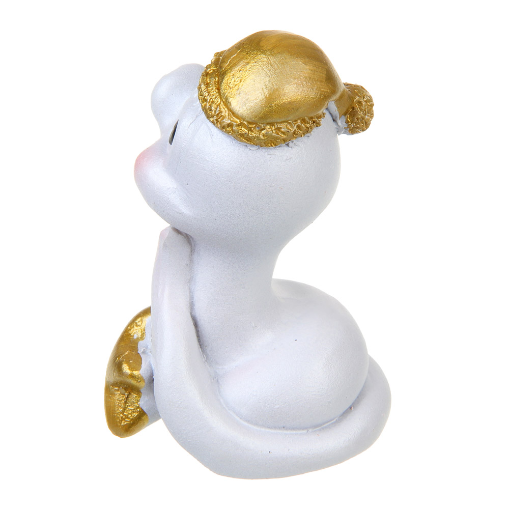 СНОУ БУМ Сувенир Символ Года, полистоун, 4х4х7 см, белый, 4 дизайна, арт.№ 398-824