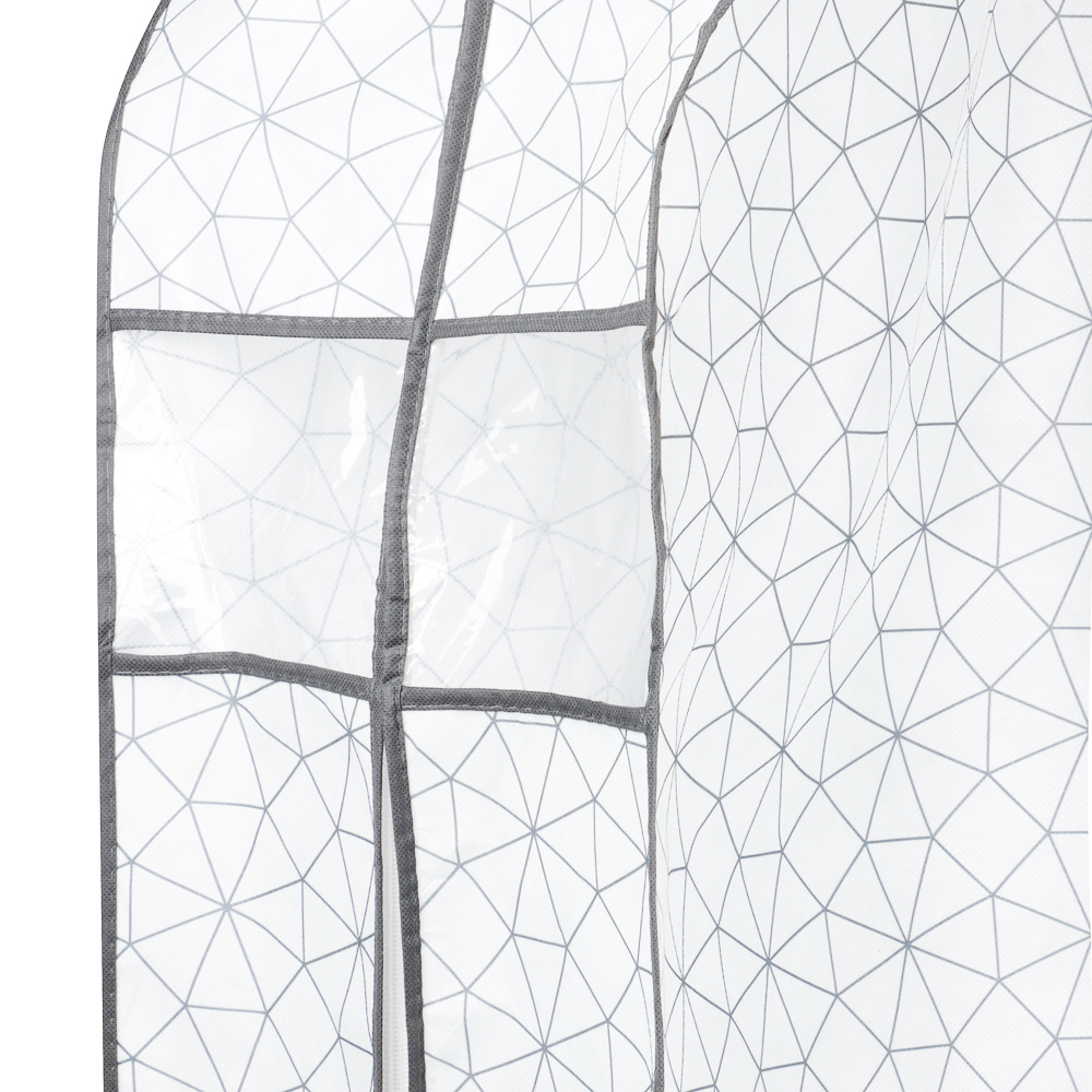 VETTA Чехол для одежды, с прозрачным окном, 60х30х120см, Валери, молния, полипропилен, арт.№ 457-614