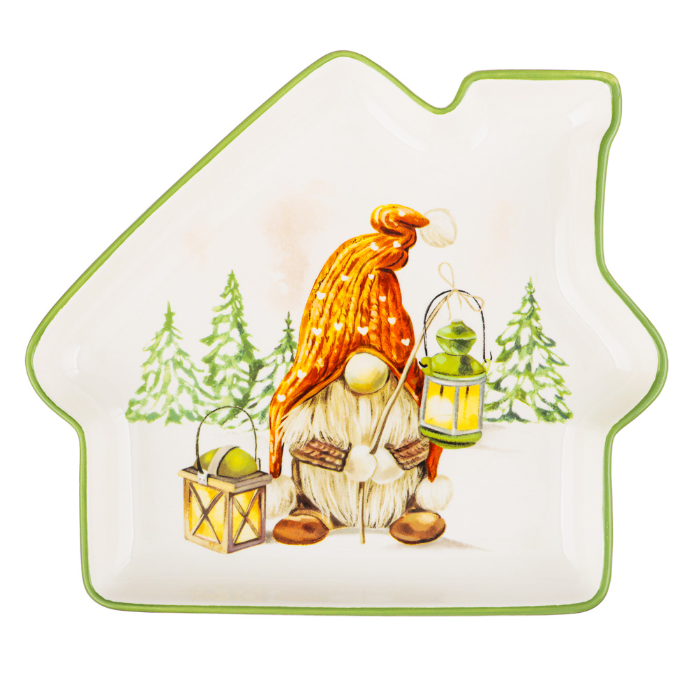 MILLIMI Фелиз Блюдо в форме домика, 25х22х3см, керамика, арт.№ 820-871