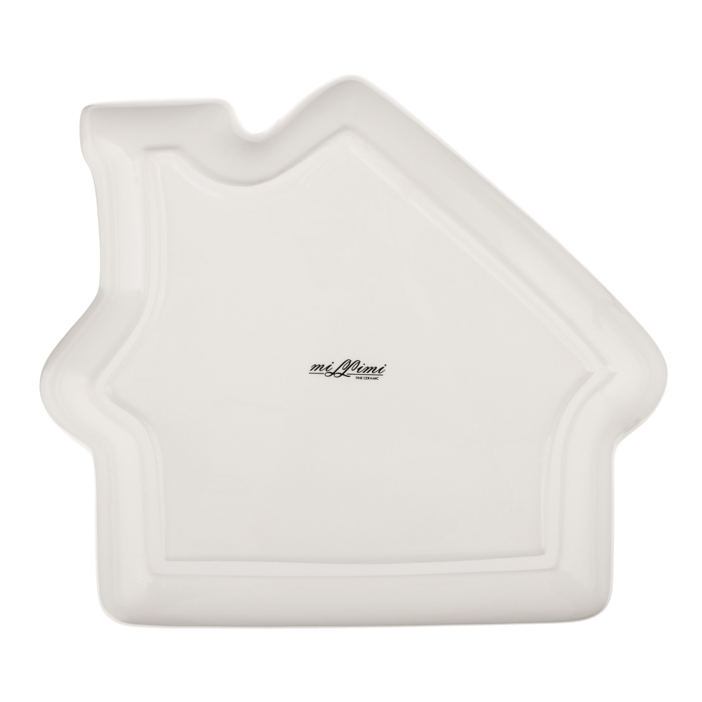 MILLIMI Фелиз Блюдо в форме домика, 25х22х3см, керамика, арт.№ 820-871