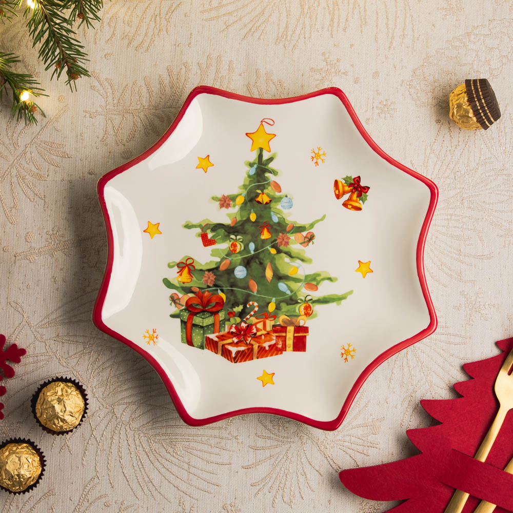 MILLIMI Лесная сказка Блюдо в форме звезды, 25х2см, керамика, арт.№ 820-878