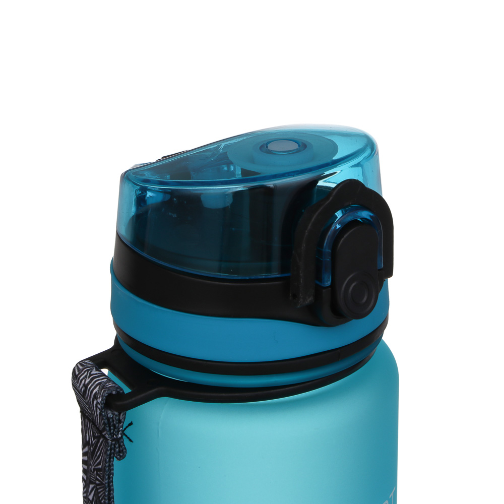 Бутылка спортивная для воды с поильником тм BY SPORT, 600мл, 23x6см, PC, силикон, 4 цвета, арт.№ 088-128