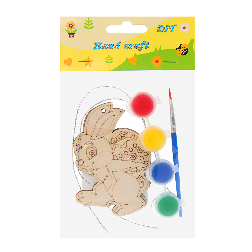 Набор для творчества с красками тм LADECOR "Кролик", 8x2x11 см, арт.№ 590-108