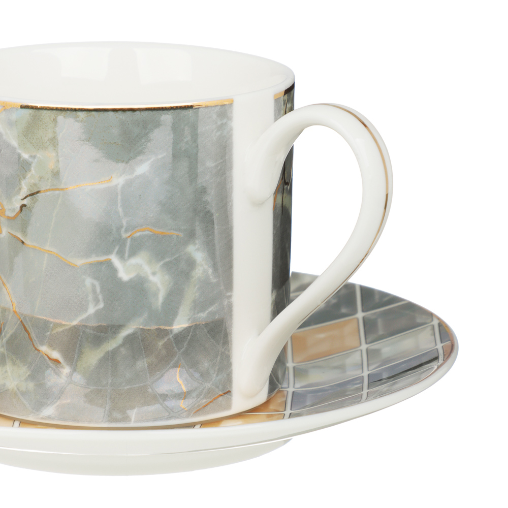 MILLIMI Грей Набор чайный 2 пр., 220мл, 14,5см, фарфор, арт.№ 802-488