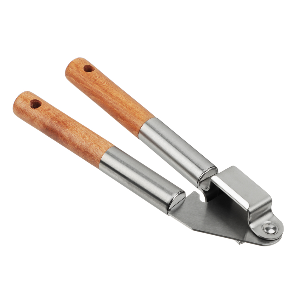 SATOSHI ЭКО Чеснокодавка, 19.7х5см, нерж.сталь, бук, арт.№ 882-394