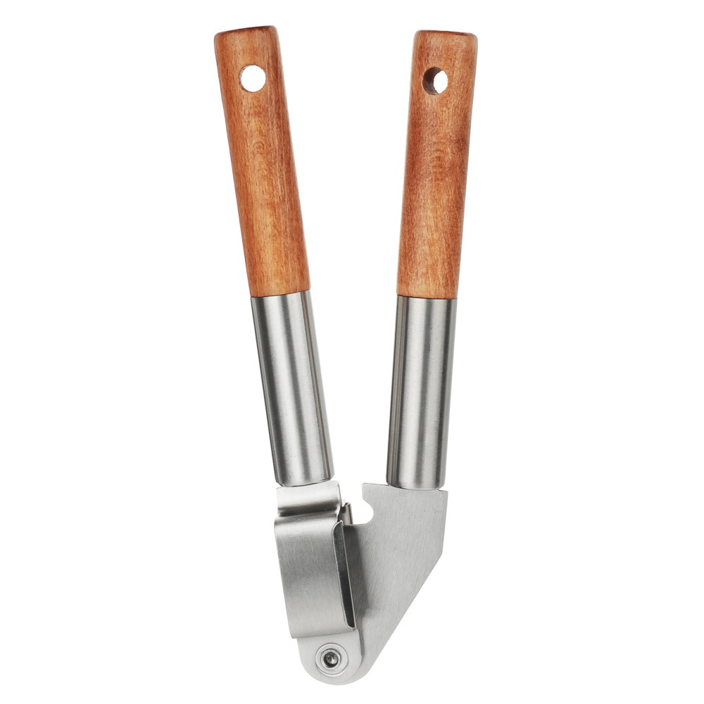 SATOSHI ЭКО Чеснокодавка, 19.7х5см, нерж.сталь, бук, арт.№ 882-394