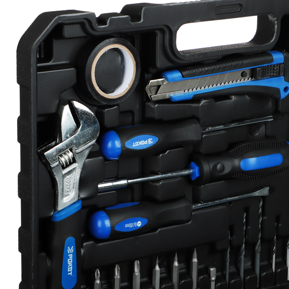 РОКОТ Набор инструментов "Профессионал" Дрель-Шуруповерт 12В, набор в кейсе 68 предметов для ремонта, арт.№ 693-020