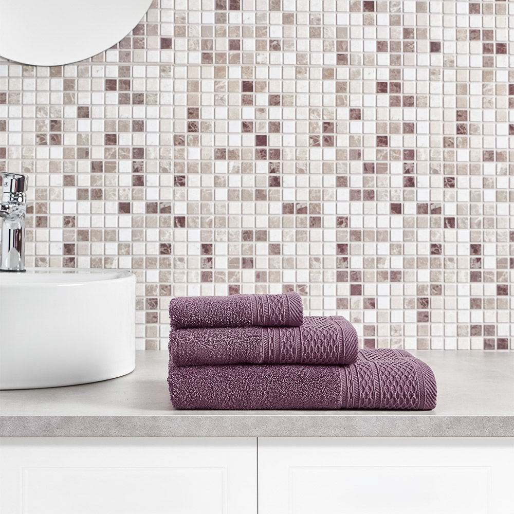 PROVANCE Хейзел Полотенце махровое, 100% хлопок, 70х130см, 400гр/м, сливовый, арт.№ 484-145