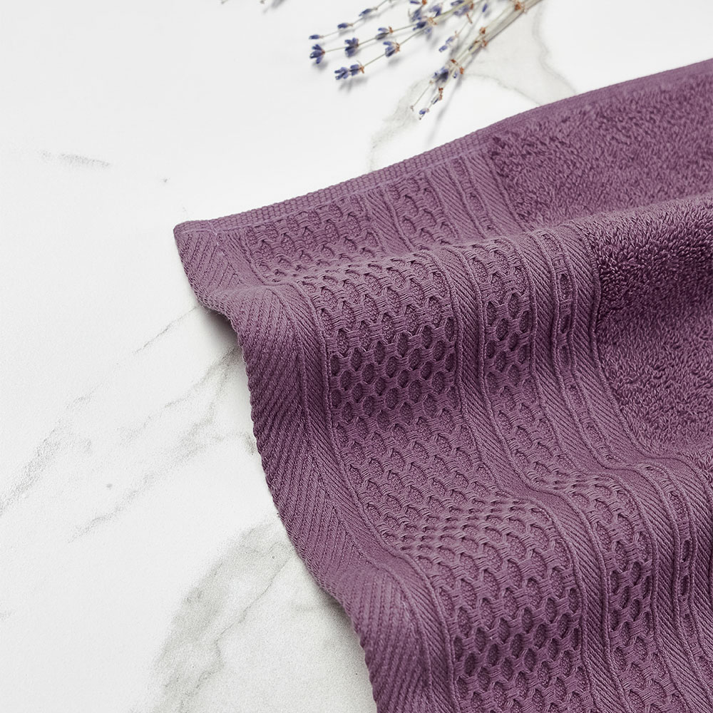 PROVANCE Хейзел Полотенце махровое, 100% хлопок, 70х130см, 400гр/м, сливовый, арт.№ 484-145