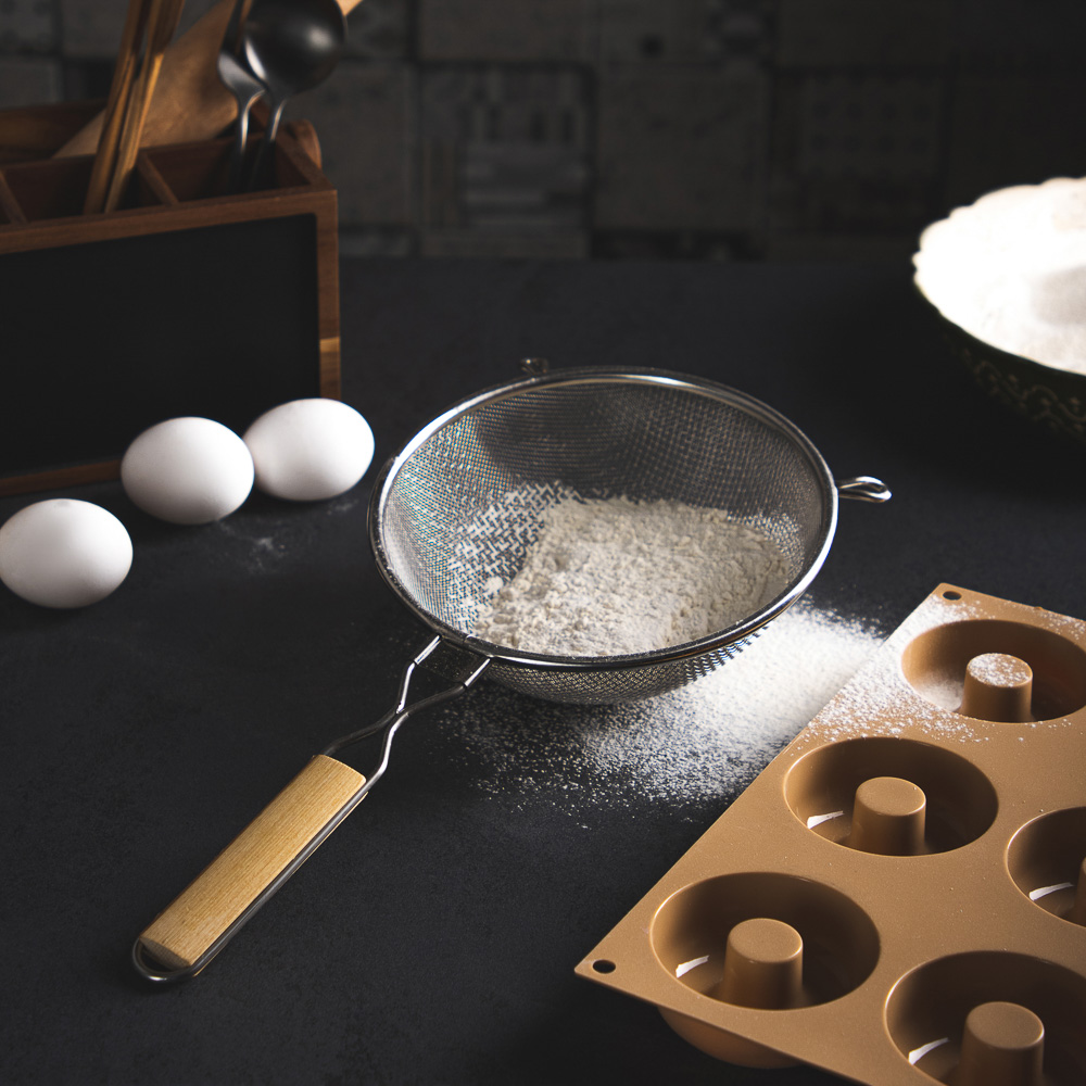 VETTA Ретро Сито с ободом и ручкой 18,5см, двойная сеть, нерж.сталь, арт.№ 886-050