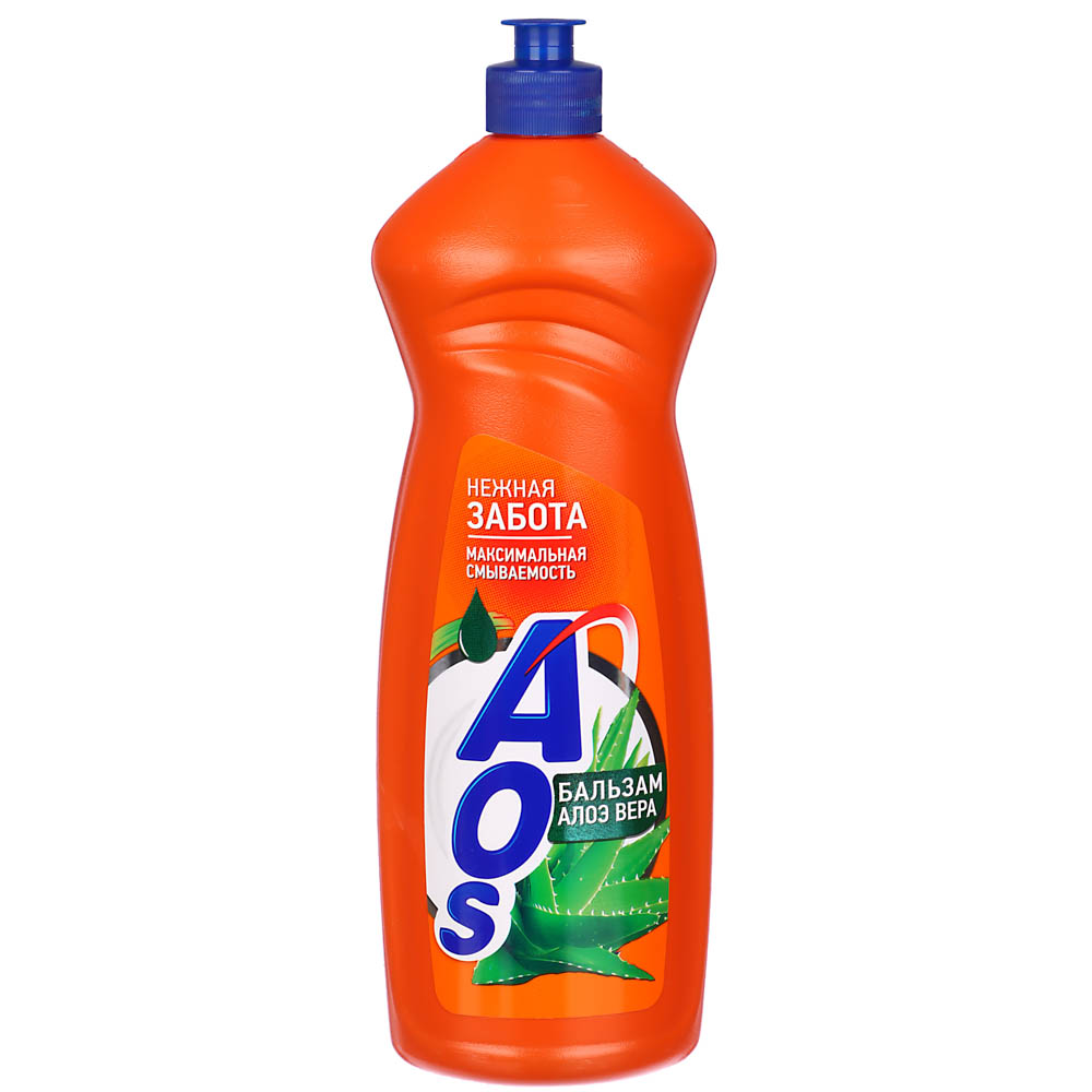 Средство для мытья посуды AOS Бальзам с Алоэ Вера, п/б, 900г, арт.№ 992-036
