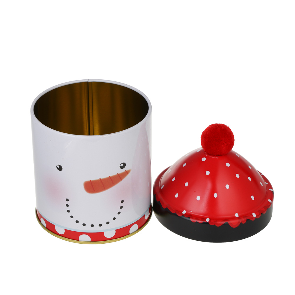 Коробка органайзер для хранения тм LADECOR "Новогодняя" 15x9 см, металл, 4 вида, арт.№ 509-940