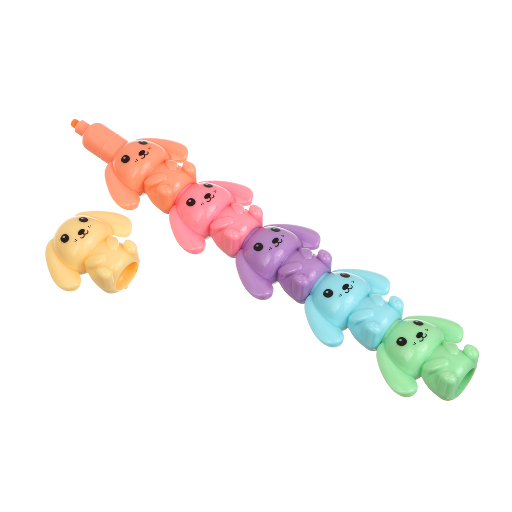 Набор маркеров-выделителей пирамидных 5 цветов, в инд.уп. 22см, арт.№ 532-128