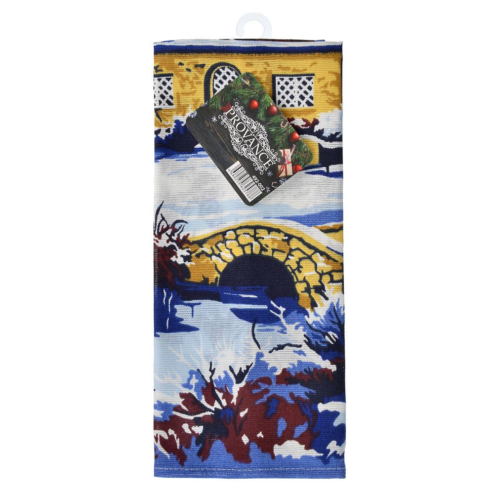 PROVANCE Зимняя сказка Полотенце кухонное, рогожка, 100% хлопок, 35х60см, 2 дизайна, арт.№ 492-002