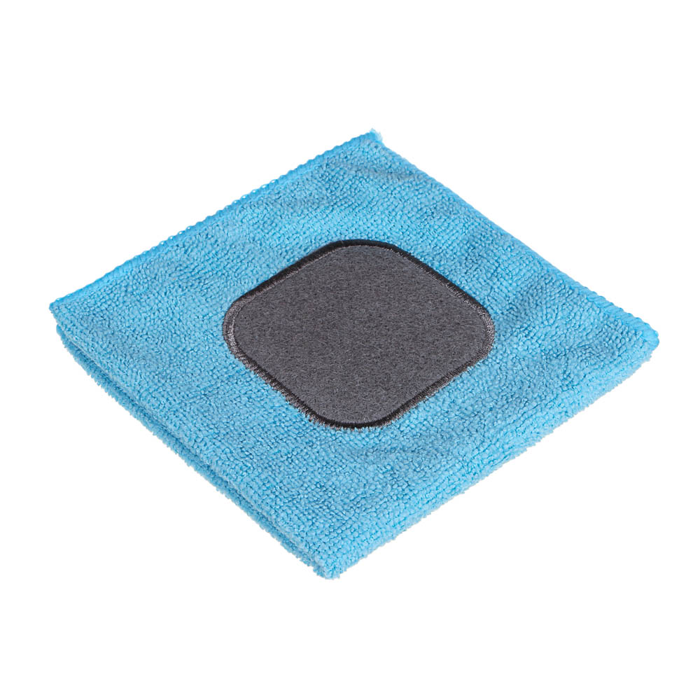 VETTA Салфетка из микрофибры универсальная, с абразивной вставкой, 30х30см, 220г/кв.м., 2 цвета, арт.№ 448-271