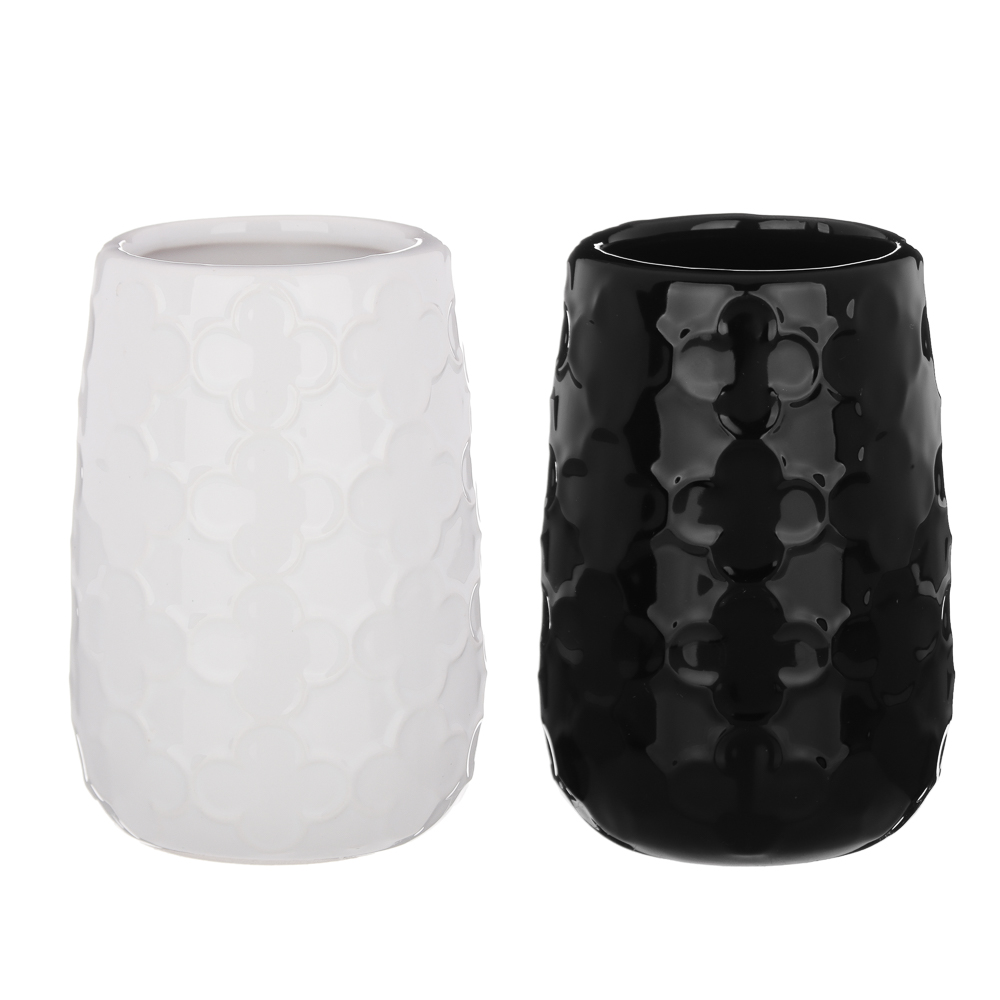 VETTA Стакан для зубных щеток и пасты "Оливия", керамика, 2 цвета, арт.№ 463-093