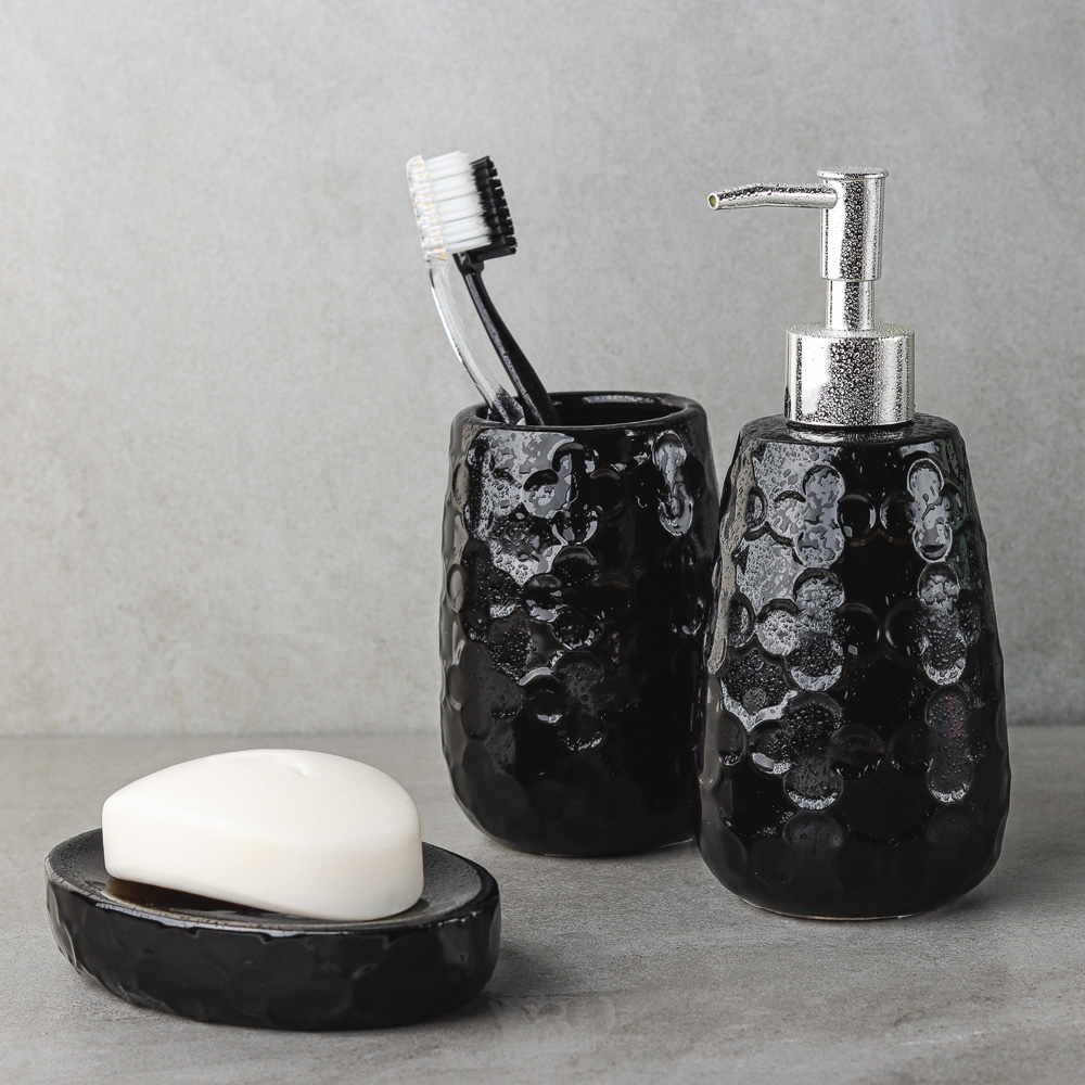 VETTA Стакан для зубных щеток и пасты "Оливия", керамика, 2 цвета, арт.№ 463-093