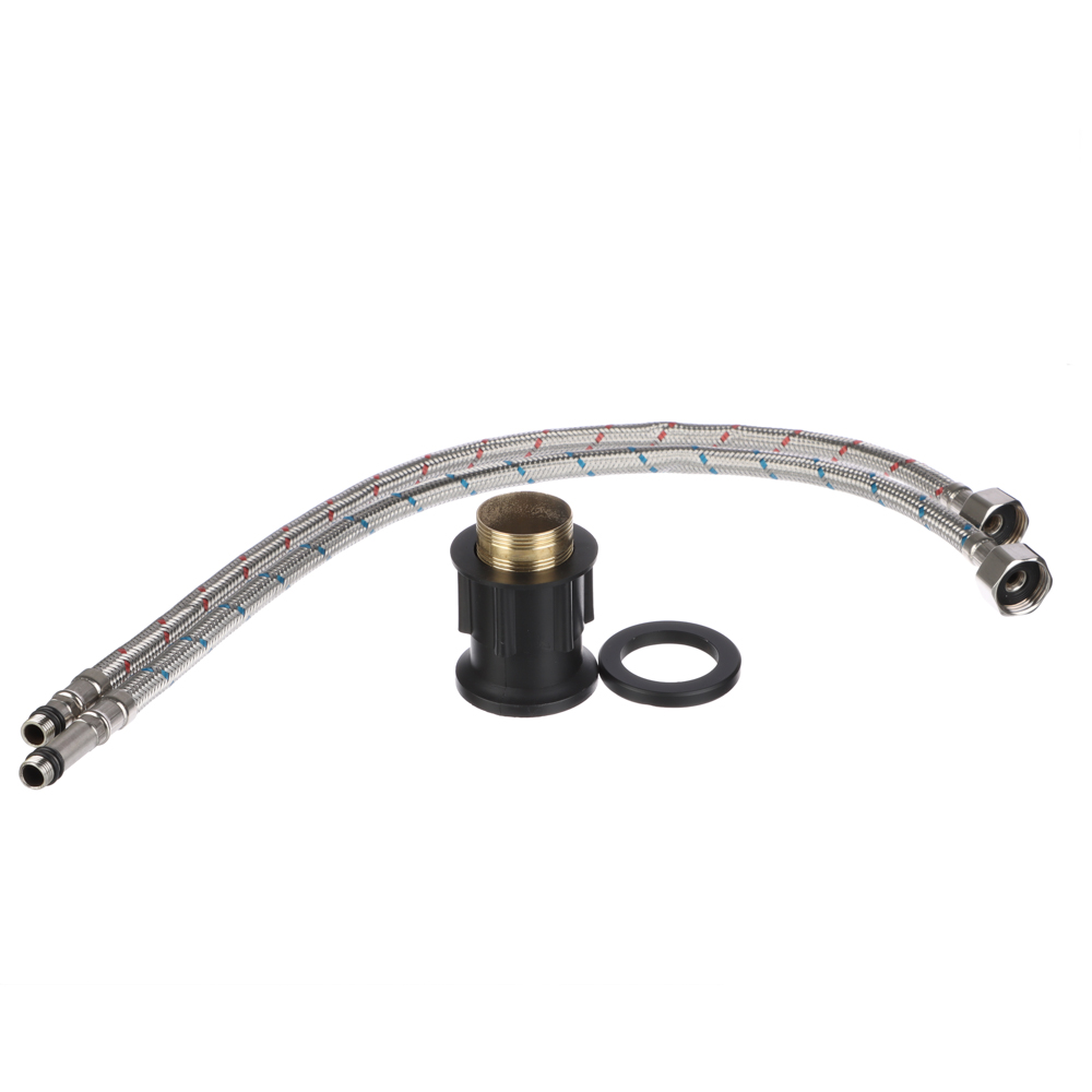 RAIN Смеситель для кухни Кристал, кран-буксы 1/2, гайка, латунь, черный, арт.№ 561-017