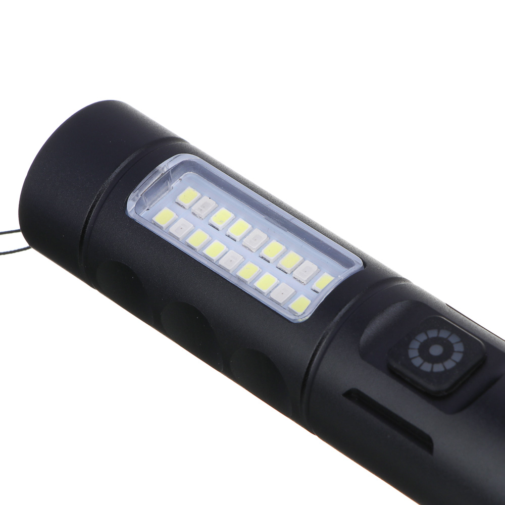 Фонарь рабочий тм ЕРМАК, 6 режимов, 1200мАч, зарядка Type-C, красный свет, 118х28 мм, арт.№ 224-081