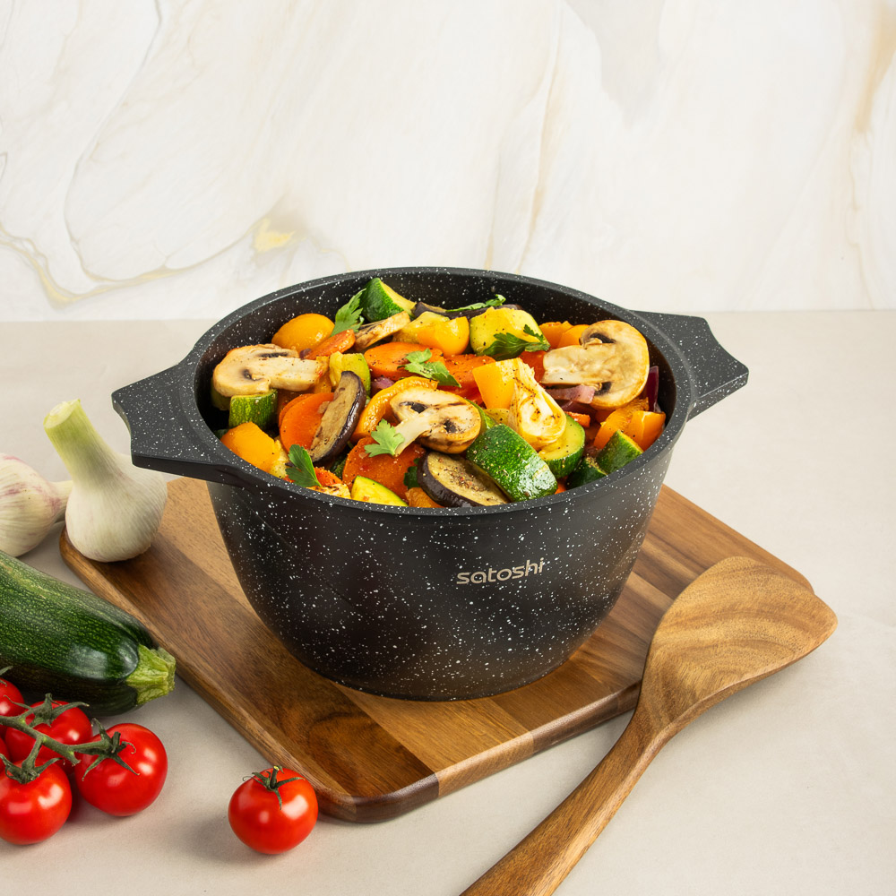 SATOSHI Монфор Казан 22х12,5см, 3,7л, литой алюминий, индукция, арт.№ 846-745