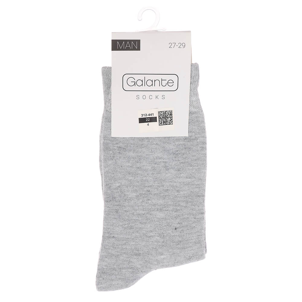 GALANTE Носки мужские, р.27-29, 85% хлопок, 10% полиамид, 5% спандекс, разноцветные, #8, арт.№ 312-441