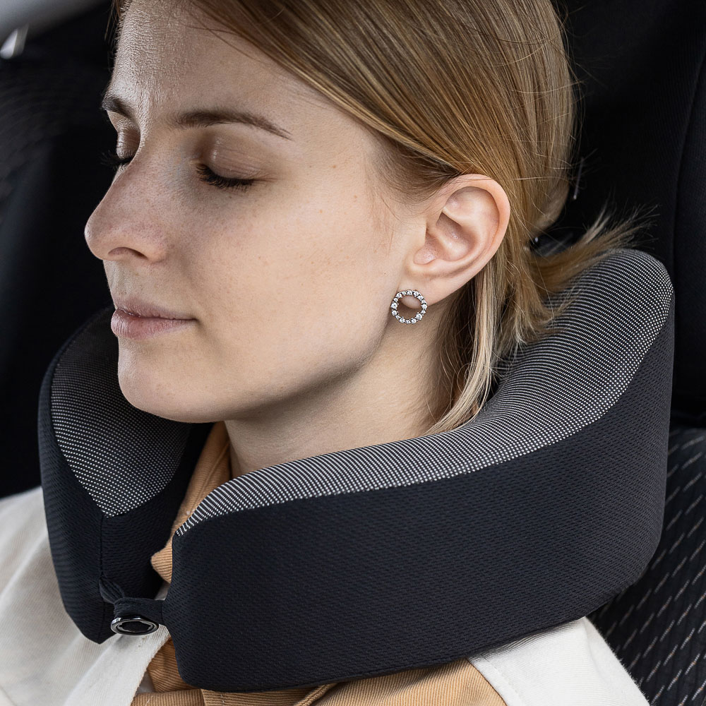 ЕРМАК Подушка для путешествий, u-образная, черная, арт.№ 732-091