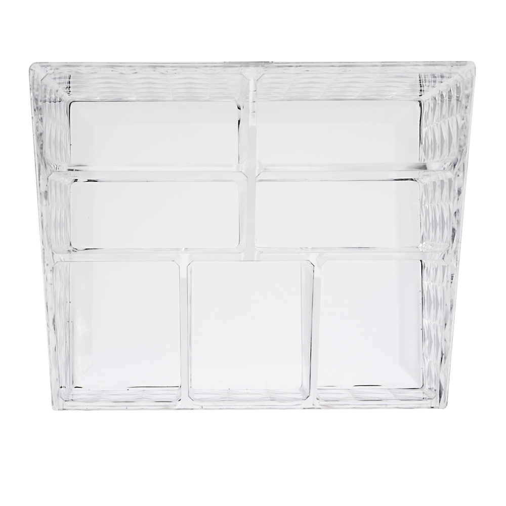 VETTA Органайзер для косметики универсальный CRYSTAL, полистирол, 15x12,5x10,3 см, 7 отделов, арт.№ 463-323