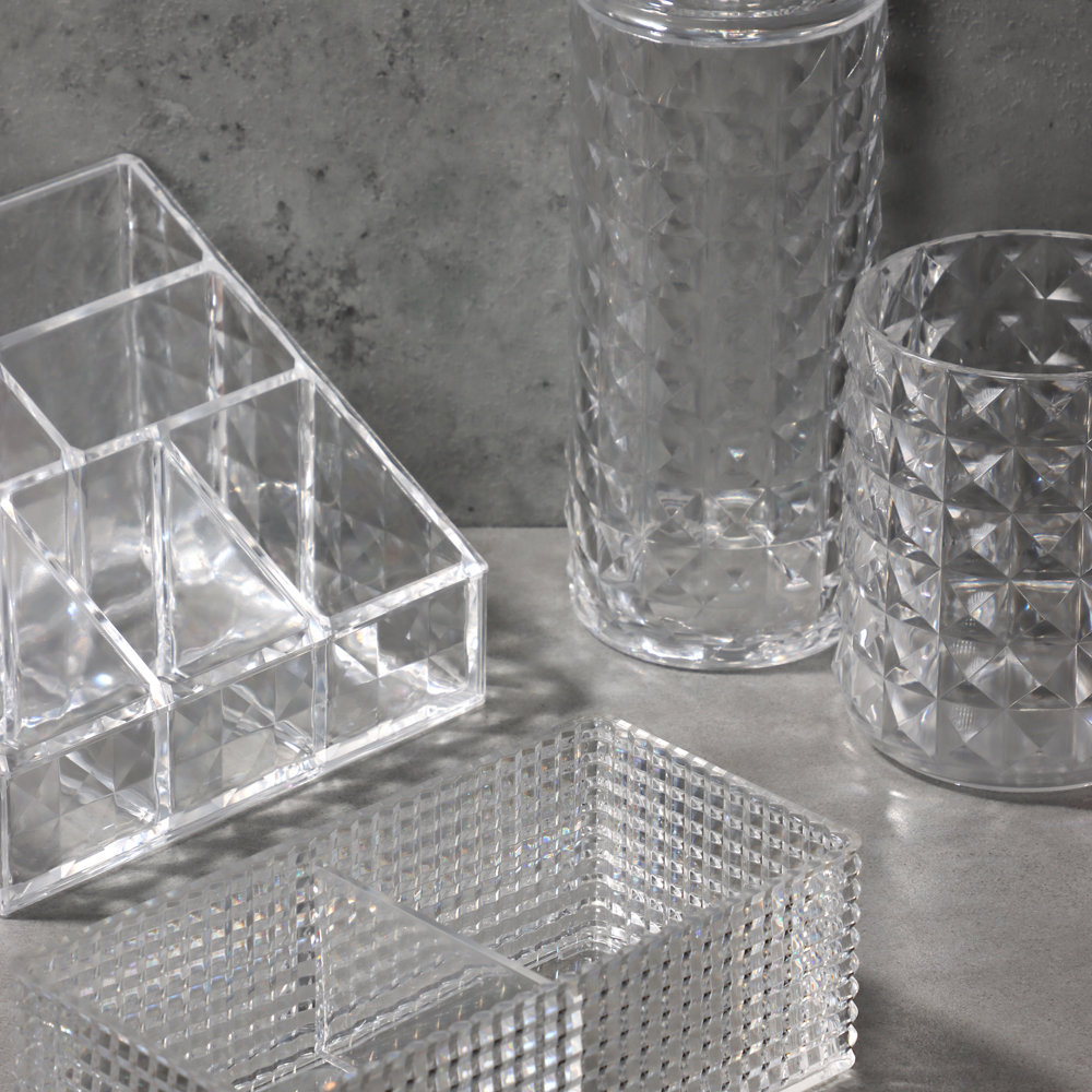 VETTA Органайзер для косметики универсальный CRYSTAL, полистирол, 15x12,5x10,3 см, 7 отделов, арт.№ 463-323