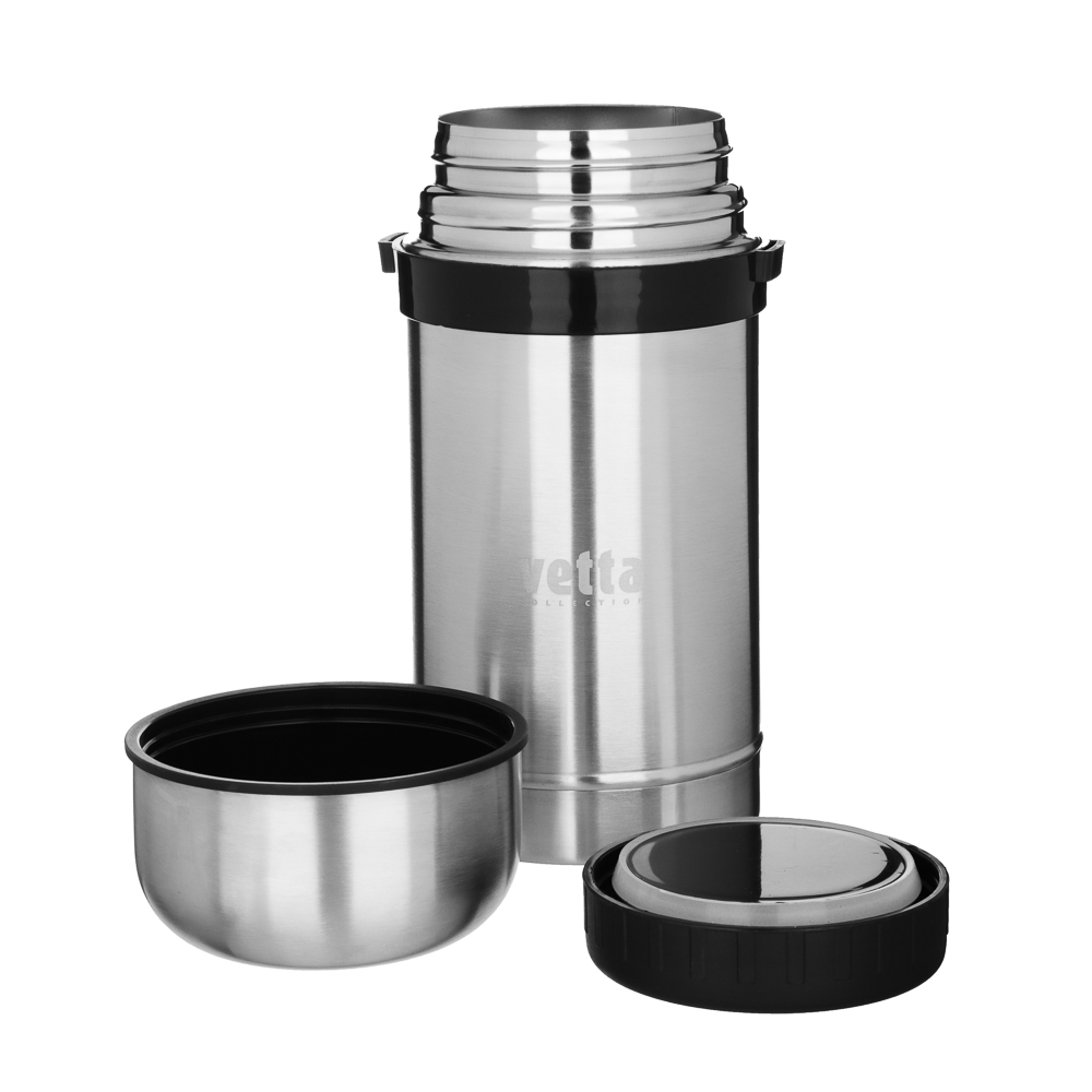 VETTA Термос металлический "Суповой" с широким горлом 1,00л серебристый, арт.№ 841-073
