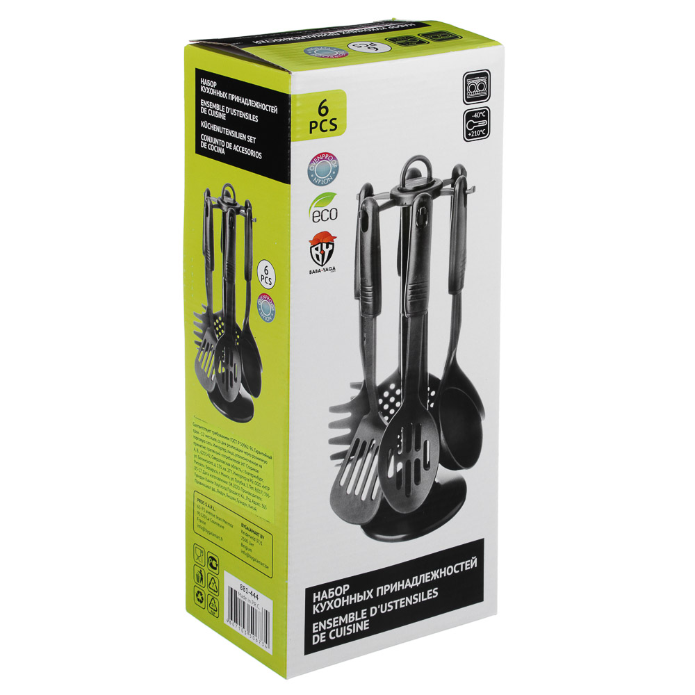 Блэк Набор кухонных принадлежностей 6 пр., жаропрочный нейлон TF1013-06A, арт.№ 881-444