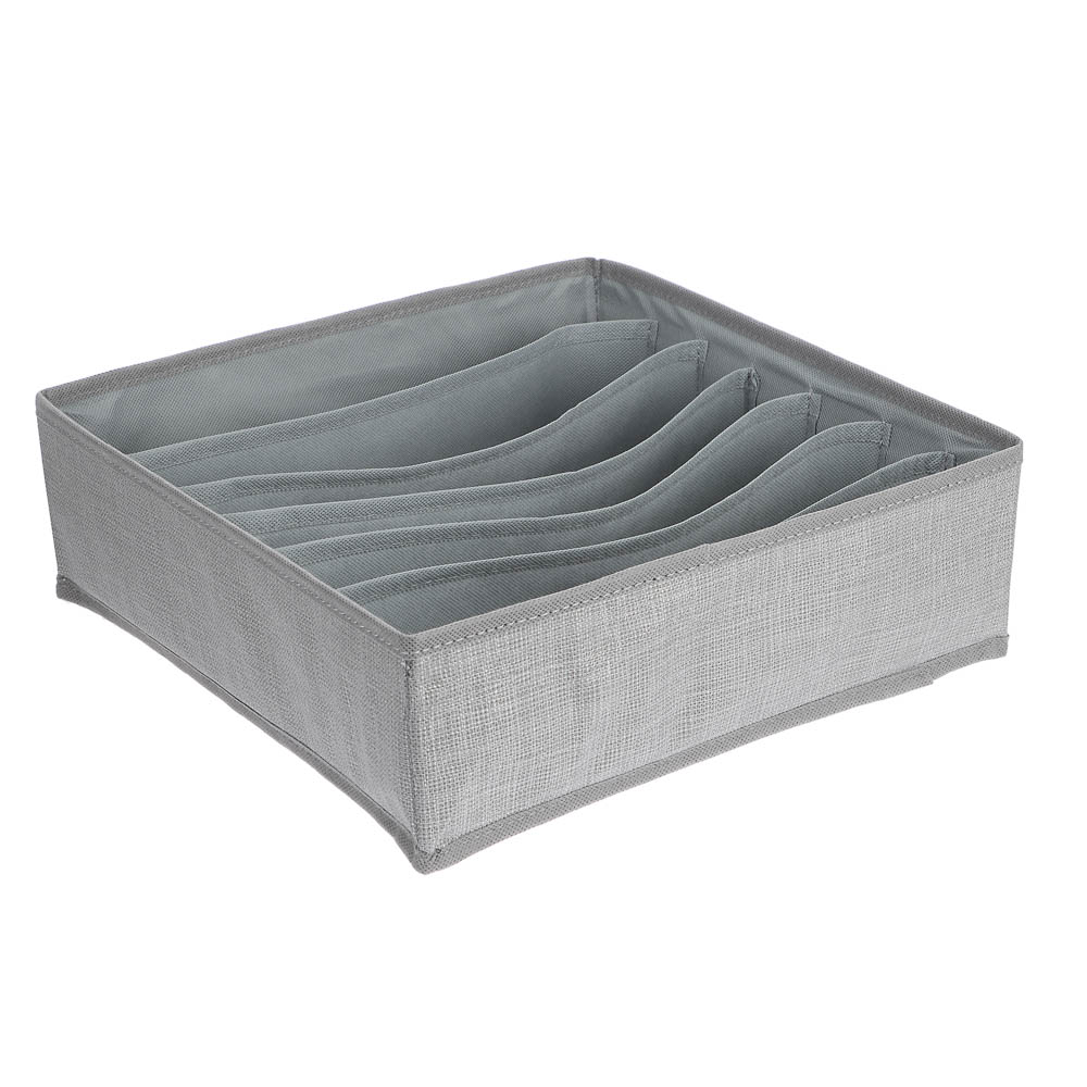 Органайзер для хранения тм VETTA Джойс, 7 отделов, полипропилен, картон, 32x32x10см, арт.№ 457-786