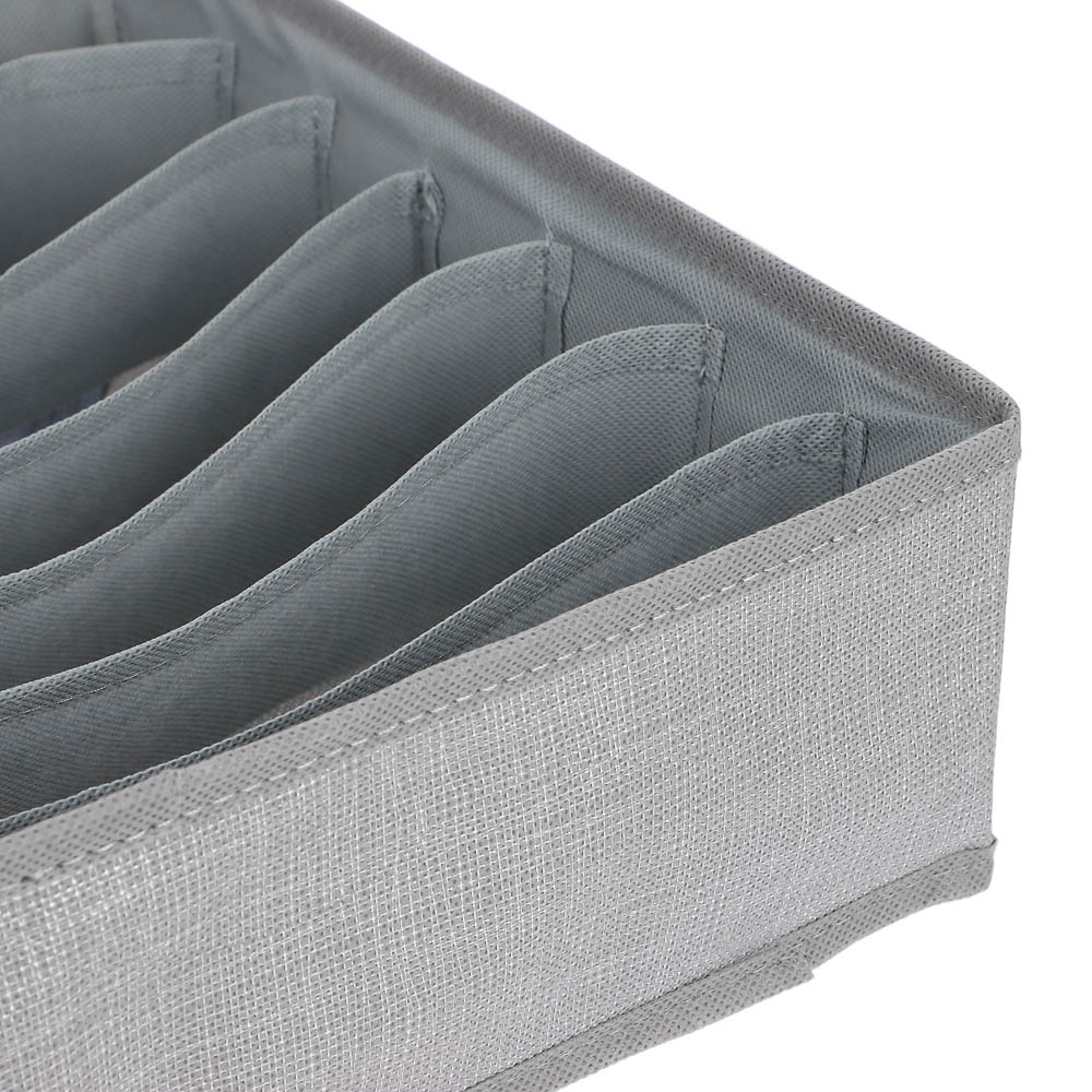 Органайзер для хранения тм VETTA Джойс, 7 отделов, полипропилен, картон, 32x32x10см, арт.№ 457-786